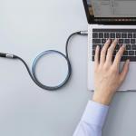 Cablu extender pentru incarcare si transfer de date UGREEN US372, USB-C tata la USB-C mama, 100W, 5A, 10Gbps, 50cm, Gri 7 - lerato.ro