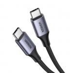 Cablu pentru incarcare si transfer de date UGREEN US535, 2x USB-C, 240W, 5A, 1m, Gri 2 - lerato.ro