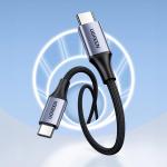 Cablu pentru incarcare si transfer de date UGREEN US535, 2x USB-C, 240W, 5A, 1m, Gri 3 - lerato.ro
