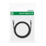 Cablu pentru incarcare si transfer de date UGREEN US555, 2x USB-C, 100W, 5A, 3m, Gri 5 - lerato.ro