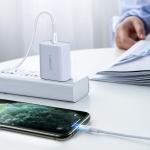 Cablu pentru incarcare si transfer de date UGREEN US171, USB-C/Lightning, 20W, 3A, 25cm, Alb 6 - lerato.ro