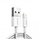 Cablu pentru incarcare si transfer de date UGREEN US155, USB/Lightning, 2.4A, 1m, Alb 2 - lerato.ro