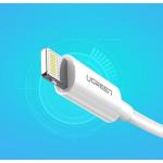 Cablu pentru incarcare si transfer de date UGREEN US155, USB/Lightning, 2.4A, 1m, Alb 6 - lerato.ro