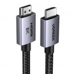 Cablu video UGREEN HD171, HDMI tata - HDMI tata, 8K, 60Hz, 2m, Gri 2 - lerato.ro