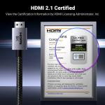 Cablu video UGREEN HD171, HDMI tata - HDMI tata, 8K, 60Hz, 2m, Gri 4 - lerato.ro