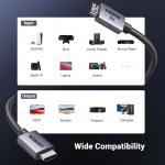 Cablu video UGREEN HD171, HDMI tata - HDMI tata, 8K, 60Hz, 2m, Gri 5 - lerato.ro