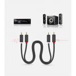 Cablu audio UGREEN 10520, 2x RCA tata la 2x RCA tata, 5m, Gri 11 - lerato.ro