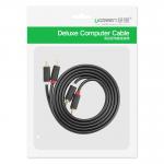 Cablu audio UGREEN 10520, 2x RCA tata la 2x RCA tata, 5m, Gri 8 - lerato.ro