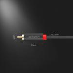 Cablu audio UGREEN 10520, 2x RCA tata la 2x RCA tata, 5m, Gri 7 - lerato.ro