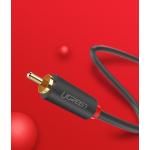 Cablu audio UGREEN 10520, 2x RCA tata la 2x RCA tata, 5m, Gri 5 - lerato.ro