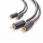 Cablu audio UGREEN AV104, 2x tata RCA la 2x tata RCA, 1m, Negru 3 - lerato.ro