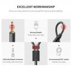 Cablu audio UGREEN AV109, tata mini jack 3.5 mm la 2x mama RCA, 1m, Negru 6 - lerato.ro
