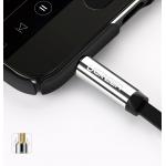 Cablu audio UGREEN AV119, 1x tata jack 3.5 mm la 1x tata jack 3.5 mm, unghi 90 grade, 0.5m, Negru/Argintiu 8 - lerato.ro