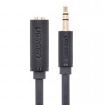 Cablu audio pentru extindere UGREEN AV124, tata mini jack 3.5 mm la mama mini jack 3.5 mm, 1m, Gri 2 - lerato.ro