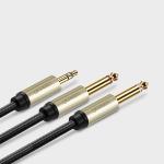 Cablu audio UGREEN AV126, 1x Jack 3.5mm la 2x Jack 6.35mm tata, 1m, Gri 7 - lerato.ro