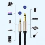 Cablu audio UGREEN AV127, Jack 3.5mm tata la Jack 6.35mm tata, 3m, Gri 7 - lerato.ro