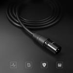 Cablu audio extender pentru microfon UGREEN AV130B, XLR mama la XLR tata, 3 m, Negru 5 - lerato.ro