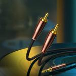 Cablu audio UGREEN AV170, tata jack 3.5 mm la 2x tata RCA, 1m, Negru 9 - lerato.ro