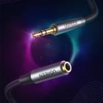 Cablu audio prelungitor UGREEN AV190, Jack 3.5 mama la Jack 3.5 tata, 3m, Negru 4 - lerato.ro