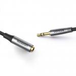 Cablu audio prelungitor UGREEN AV190, Jack 3.5 mama la Jack 3.5 tata, 3m, Negru 3 - lerato.ro