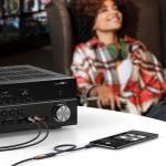 Cablu audio UGREEN AV198, 1x mama jack 3.5 mm la 2x tata RCA, 3m, Negru/Maro 7 - lerato.ro