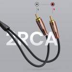 Cablu audio UGREEN AV199, 2 x tata RCA la 2 x tata RCA, Conector placat cu aur 24K, 3 m, Negru/Bronz 8 - lerato.ro