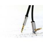 Cablu audio UGREEN Flat Elbow, mini jack 3.5 mm AUX, 5m, Negru/Argintiu 4 - lerato.ro