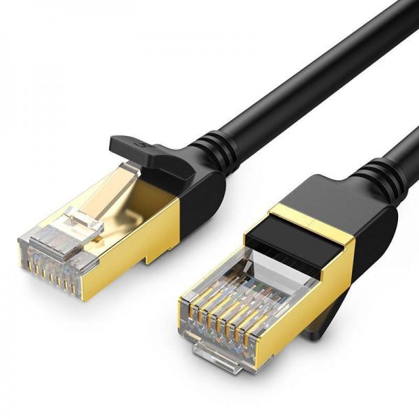 Cablu retea UGREEN NW106 Ethernet Cat. 7, mufat 2xRJ45, STP, lungime 10m, Negru 1 - lerato.ro