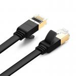 Cablu retea plat UGREEN NW106B Ethernet Cat. 7, mufat 2xRJ45, STP, lungime 1m, 10Gbps, Negru 5 - lerato.ro