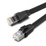 Cablu retea plat UGREEN NW134 Ethernet, Cat. 8, mufat 2xRJ45, U/FTP, lungime 2m, 40Gbps, Negru 2 - lerato.ro