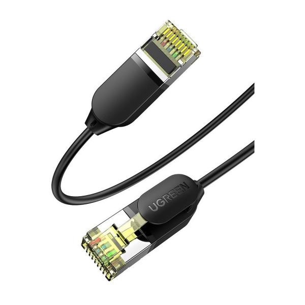 Cablu retea UGREEN NW149 Ethernet Cat. 7, mufat 2xRJ45, FTP, lungime 50cm, Negru 1 - lerato.ro