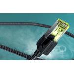 Cablu retea rotund UGREEN NW150 Ethernet Braid, Cat. 7, mufat 2xRJ45, F/FTP, lungime 1m, 10Gbps, Negru 7 - lerato.ro
