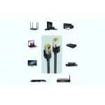 Cablu retea rotund UGREEN NW150 Ethernet Braid, Cat. 7, mufat 2xRJ45, F/FTP, lungime 1m, 10Gbps, Negru 5 - lerato.ro