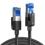Cablu retea rotund UGREEN NW153 Ethernet Braid, Cat. 8, mufat 2xRJ45, F/FTP, lungime 2m, 25Gbps, Negru 2 - lerato.ro