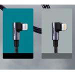 Cablu pentru incarcare si transfer de date UGREEN Elbow US305, USB Type-C/Lightning, certificare MFi, Power Delivery, 3A, 1m, Gri 11 - lerato.ro