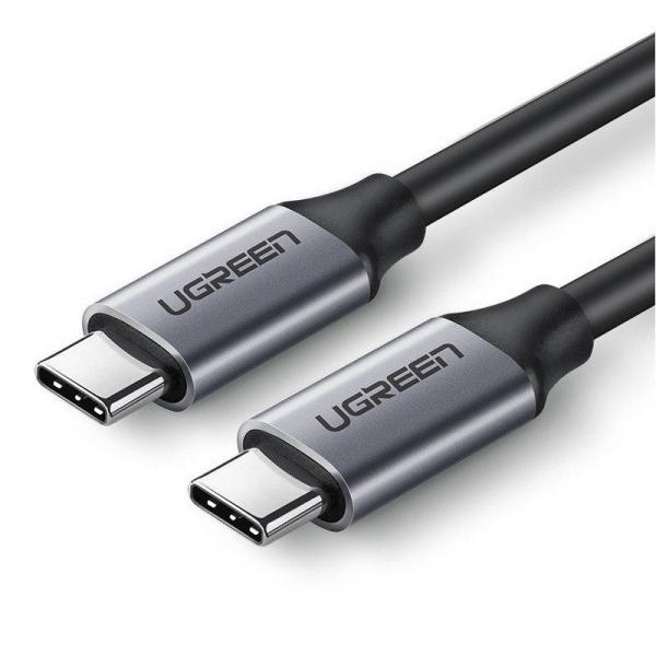Cablu pentru incarcare si transfer de date UGREEN US161, 2x USB Type-C, Power Delivery 60W, 3A, 50cm, Negru 1 - lerato.ro