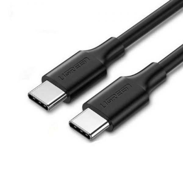 Cablu pentru incarcare si transfer de date UGREEN US286, 2x USB Type-C, Power Delivery 60W, 3A, 1m, Negru 1 - lerato.ro