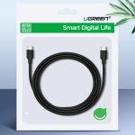 Cablu pentru incarcare si transfer de date UGREEN US286, 2x USB Type-C, Power Delivery 60W, 3A, 480 Mbps, 3m, Negru 7 - lerato.ro