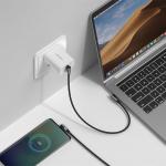 Cablu pentru incarcare si transfer de date UGREEN Elbow US323, 2x USB Type-C, Quick Charge, Power Delivery, 3A, 1m, Gri 9 - lerato.ro