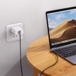 Cablu pentru incarcare si transfer de date UGREEN Elbow US323, 2x USB Type-C, Quick Charge, Power Delivery, 3A, 1m, Gri 7 - lerato.ro