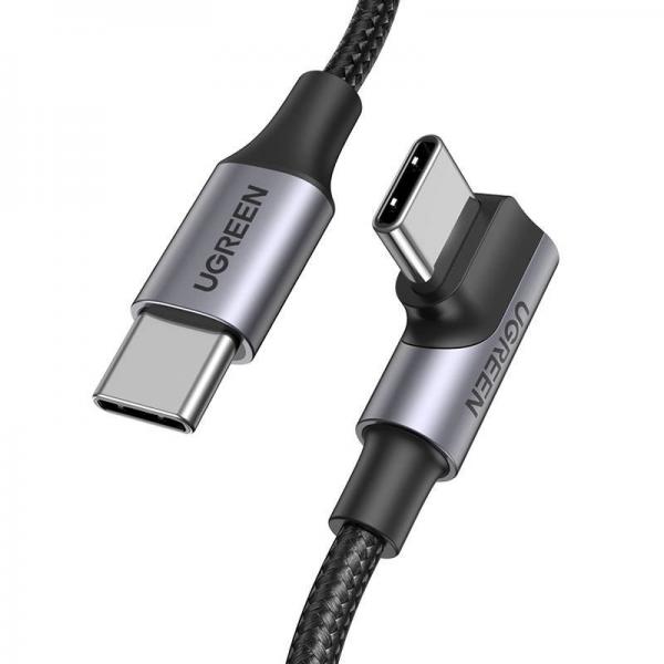 Cablu pentru incarcare si transfer de date UGREEN US334, 2x USB Type-C, Power Delivery 100W, 5A, 1m, Negru
