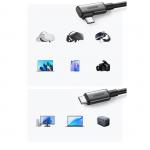 Cablu pentru incarcare si transfer de date UGREEN US551 compatibil cu ochelari VR, USB-C la USB-C, 60W, 3A, 5Gbps, 5m, Negru 5 - lerato.ro