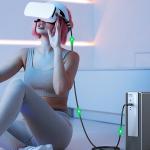 Cablu pentru incarcare si transfer de date UGREEN US551 compatibil cu ochelari VR, USB-C la USB-C, 60W, 3A, 5Gbps, 5m, Negru 7 - lerato.ro