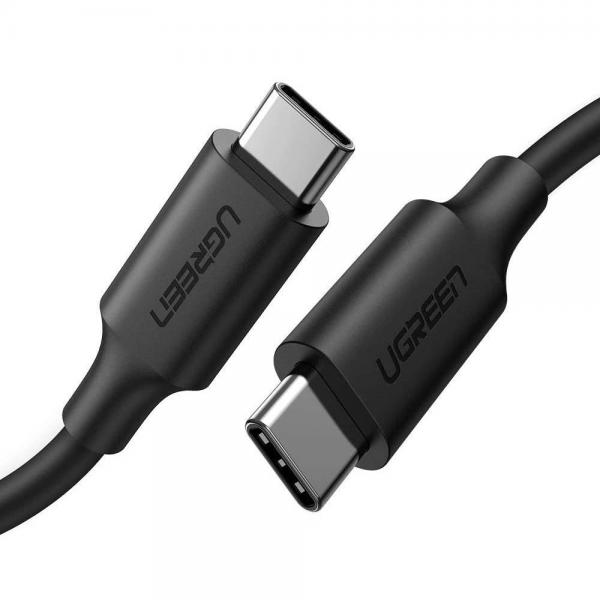 Cablu UGREEN USB-C To USB-C, 3.1, Gen2, Zinc Alloy Shell, 5A, Nickel Plating, 1m, Negru 1 - lerato.ro
