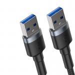 Cablu pentru incarcare si transfer de date Baseus Cafule, 2x USB 3.0, 2A, 5 Gbs, 1m, Negru/Gri 3 - lerato.ro