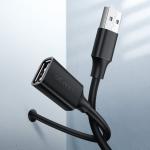 Cablu extender pentru transfer de date UGREEN US103, USB 2.0 tata - USB 2.0 mama, 480Mbps, 0.5m, Negru 8 - lerato.ro