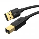 Cablu pentru transfer de date UGREEN US135, USB-A - USB-B, 480Mbps, 1m, Negru 3 - lerato.ro