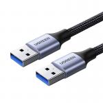 Cablu pentru transfer de date UGREEN US373, tata USB 3.0 la tata USB 3.0, Nickel, 30Mbps, 2A, 5Gbps, 2m, Negru 2 - lerato.ro