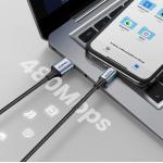 Cablu pentru incarcare si transfer de date UGREEN US199 MFI, USB/Lightning, 2.4A, 1.5m, Negru 5 - lerato.ro
