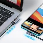 Cablu pentru incarcare si transfer de date UGREEN US176, USB la USB-C, QC 4.0, 3A, 480 Mbps, Unghi incarcare 90 grade, 0.5m, Negru/Gri 12 - lerato.ro